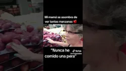 Madre cubana visita un supermercado en México por primera vez con 61 años