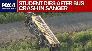 Sanger ISD student killed in bus crash