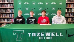 Four Tazewell Bulldogs sign to play collegiately in Bluefield