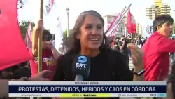 Represión en Córdoba: gases contra manifestantes en el Puente Centenario