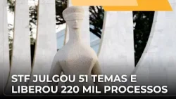 ? JJ – O STF julgou 51 temas de repercussão geral que liberaram mais de 220 mil processos no país