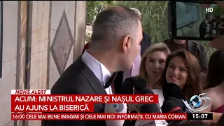 Minister Nazare and his Greek godfather have arrived at the church