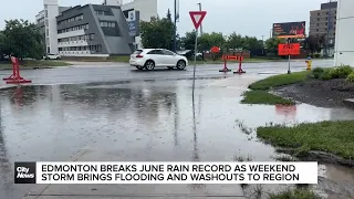 Edmonton breaks June rain record with flooding, washouts