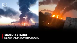 Amid legislative elections, Russia is target of massive Ukrainian attack