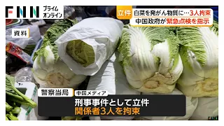 中国の“ホルムアルデヒド白菜”問題で関係者3人を拘束　警察当局が刑事事件として立件（2026年08月30日）