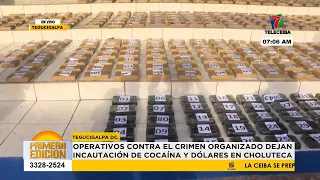 Organized crime operations result in the seizure of cocaine and dollars in Choluteca