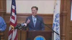 New Haven mayor holds press conference on city's finances