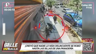 Thieves steal everything, even chairs from a bakery in Lince