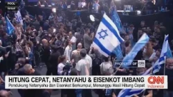 Hitung Cepat Pemilu Israel, Netanyahu dan Eisenkot Imbang