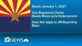 New Arizona law requires motorcycle owners to have endorsement to ride on public roads
