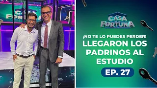 La Casa de La Fortuna | ¡Llegaron los padrinos y pusieron de cabeza el estudio! | Ep. 27