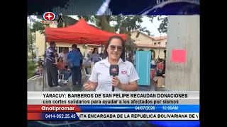 Yaracuy: barberos de San Felipe recaudan donaciones con cortes solidarios para ayudar a los afctados