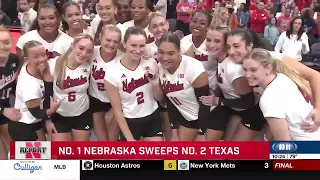 No. 1 Nebraska volleyball sweeps No. 2 Texas