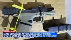 Man charged after shots fired outside Chicago Federal Building, officials say