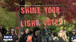 No Kings rally in Seattle encourages people to vote