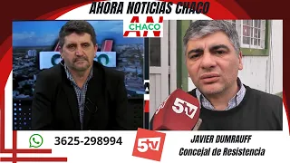 JAVIER DUMRAUFF, COUNCILLOR OF RESISTENCIA, WATER EMERGENCY