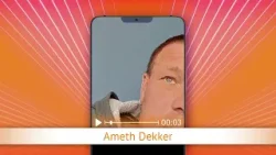 TV Oranje app videoboodschap - Ameth Dekker