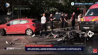 Kanal D News - Influencer Andrei Bordeianu, motorcycle accident! | Evening Edition