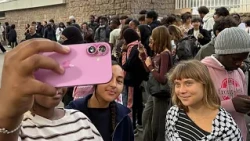'Our future is being robbed': Greta Thunberg joins France student protests against school conditions
