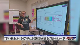 Forsyth County teacher earns doctoral degree while battling cancer