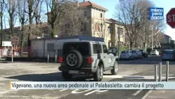 Vigevano: arriva un'area pedonale vicino al Palabasletta, ma i lavori ritarderanno