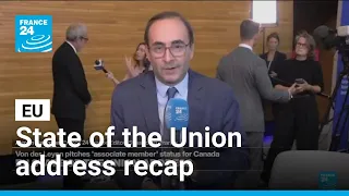 Von der Leyen gives state of the EU speech with Mark Carney in the room and AI on the agenda