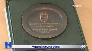 Állami kitüntetés – ZTV Híradó 2026-08-31