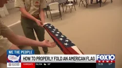We the People: Boy Scout troop teaches proper American flag folding technique