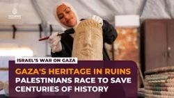 Palestinians race to save Gaza’s ancient artefacts from the rubble