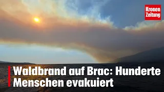 Wildfire on Brač: Hundreds of people evacuated | krone.tv NEWS