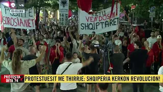 Vijon marshimi i protestuesve në rrugën “Ukraina e lirë”: Shqipëria e rinisë, jo e partisë!