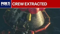 «Чувствуем себя прекрасно»: экипаж «Артемиды II» извлечен из капсулы | FOX 5 News «Чувствуем себя прекрасно»: экипаж «Артемиды II» извлечен из капсулы | FOX 5 News