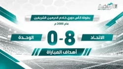 أهداف مباراة الاتحاد 8 - 0 الوحدة | ضمن بطولة كأس دوري خادم الحرمين الشريفين 2000 م