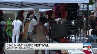 Night two of the Cincinnati Music Festival is underway