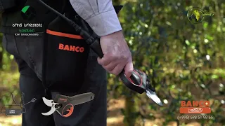 BAHCO-ს ელექტრო სასხლეტი მაკრატელი