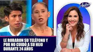 Le robaron su teléfono y por no cuidó a su hijo durante 24 años | Andrea