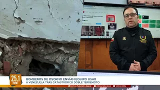 Rescatistas USAR de Osorno integran misión chilena tras devastador terremoto en Venezuela