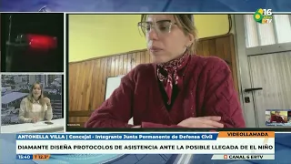 P6 Antonella Villa   Diamante diseña protocolos de asistencia ante la posible llegada de el niño