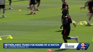 Netherlands trains in Riverside before marquee World Cup match against Morocco