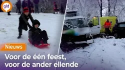 Sneeuwpret én slipgevaar: chaos en plezier door de sneeuw in Gelderland