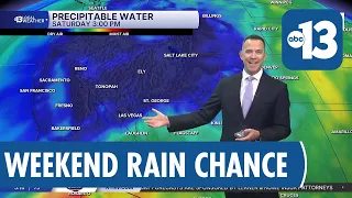 Las Vegas Weather: Cooler Mornings, Windy, Rain Chance Sunday