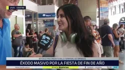 Éxodo masivo por año nuevo: el movimiento en la Terminal
