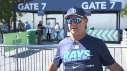 Fans watch Rays vs. Guardians ALCS Game 3 from Tropicana Field