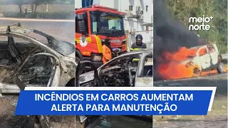 After three car fires, Fire Department explains possible causes and issues warning | Meio Norte