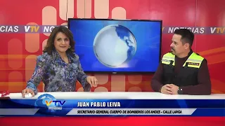 Entrevista VTV Juan Pablo Leiva - Secretario General Cuerpo de bomberos Calle Larga