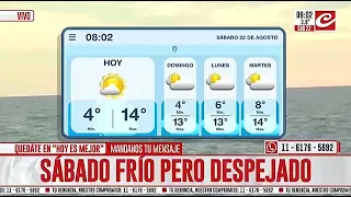 Cold, clear Saturday in Buenos Aires... what's the weekend look like?