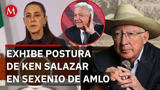 Sheinbaum backs AMLO using Ken Salazar’s statements on lack of criminal ties