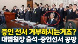 “Chief Justice, you are refusing to take the witness oath, aren't you?”｜Chief Justice Appearance ...