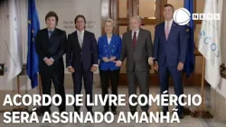 Acordo de livre comércio será assinado amanhã