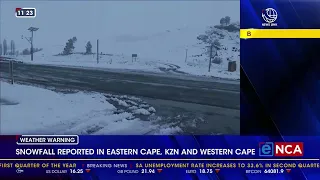 Snowfall reported in three provinces